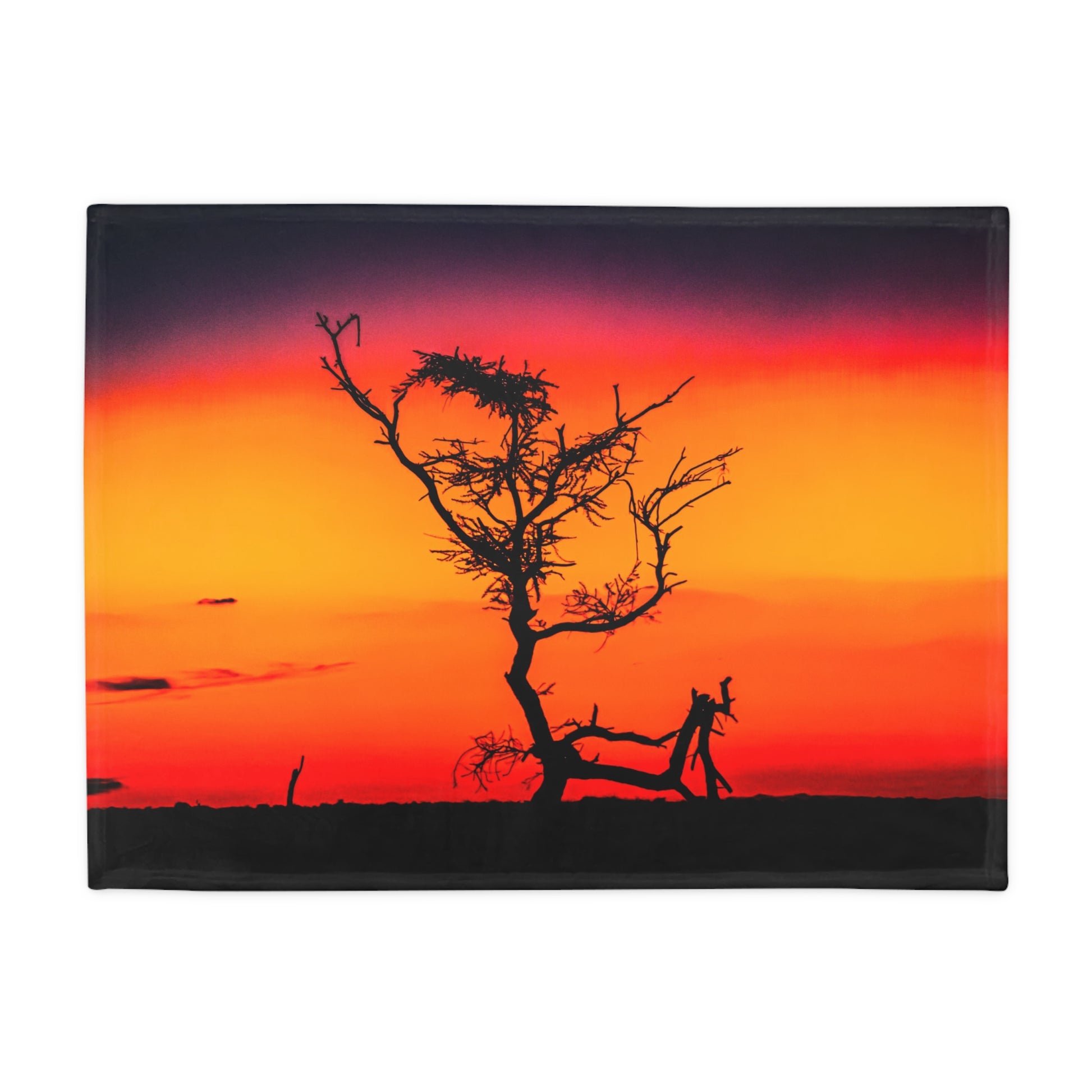 Kalahari Sunset Fleece Blanket 30" × 40"