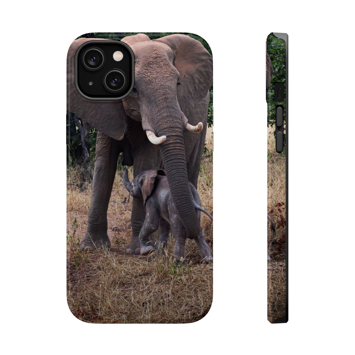 Baby Elephant Magsafe Phone Case iPhone 14 Plus Glossy