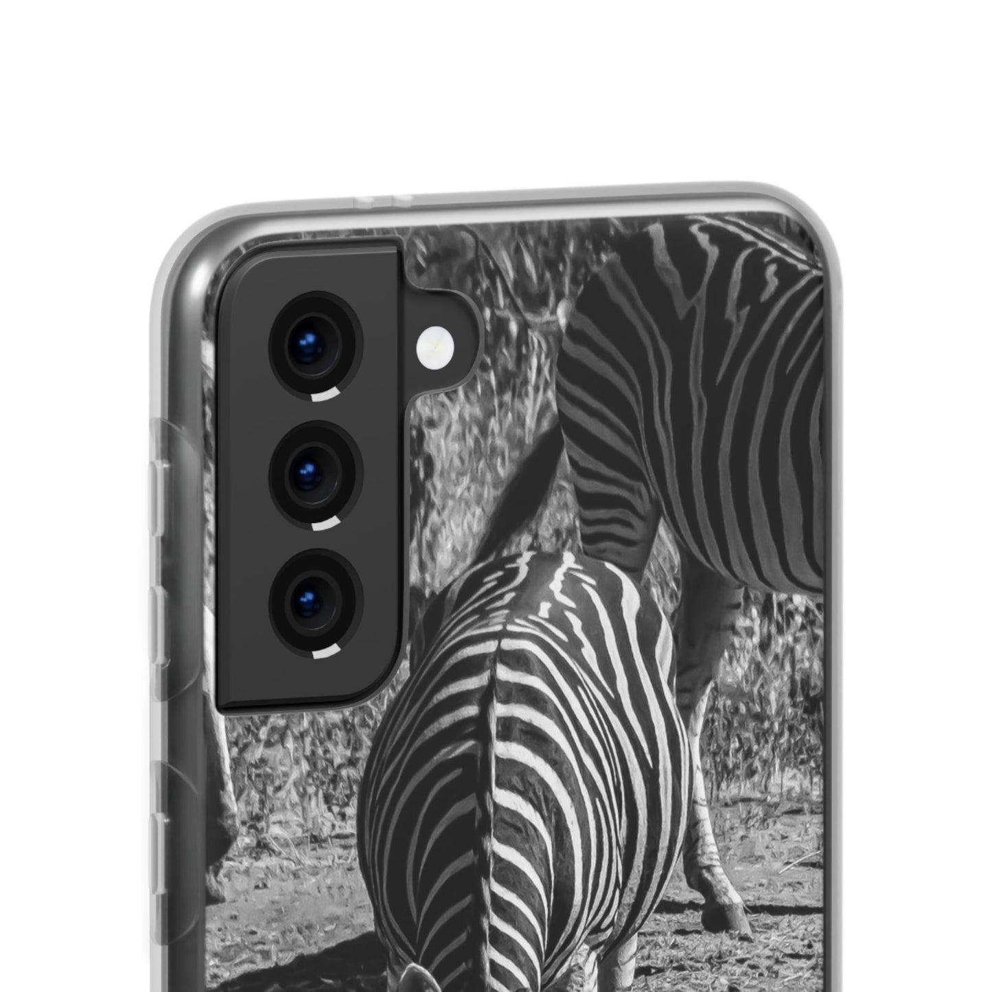 Flexible Zebra Phone Case B&W