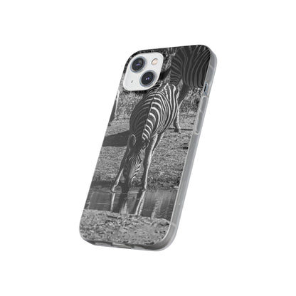 Flexible Zebra Phone Case B&W