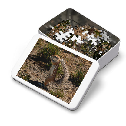 Ground Squirrel Jigsaw Puzzle with Tin