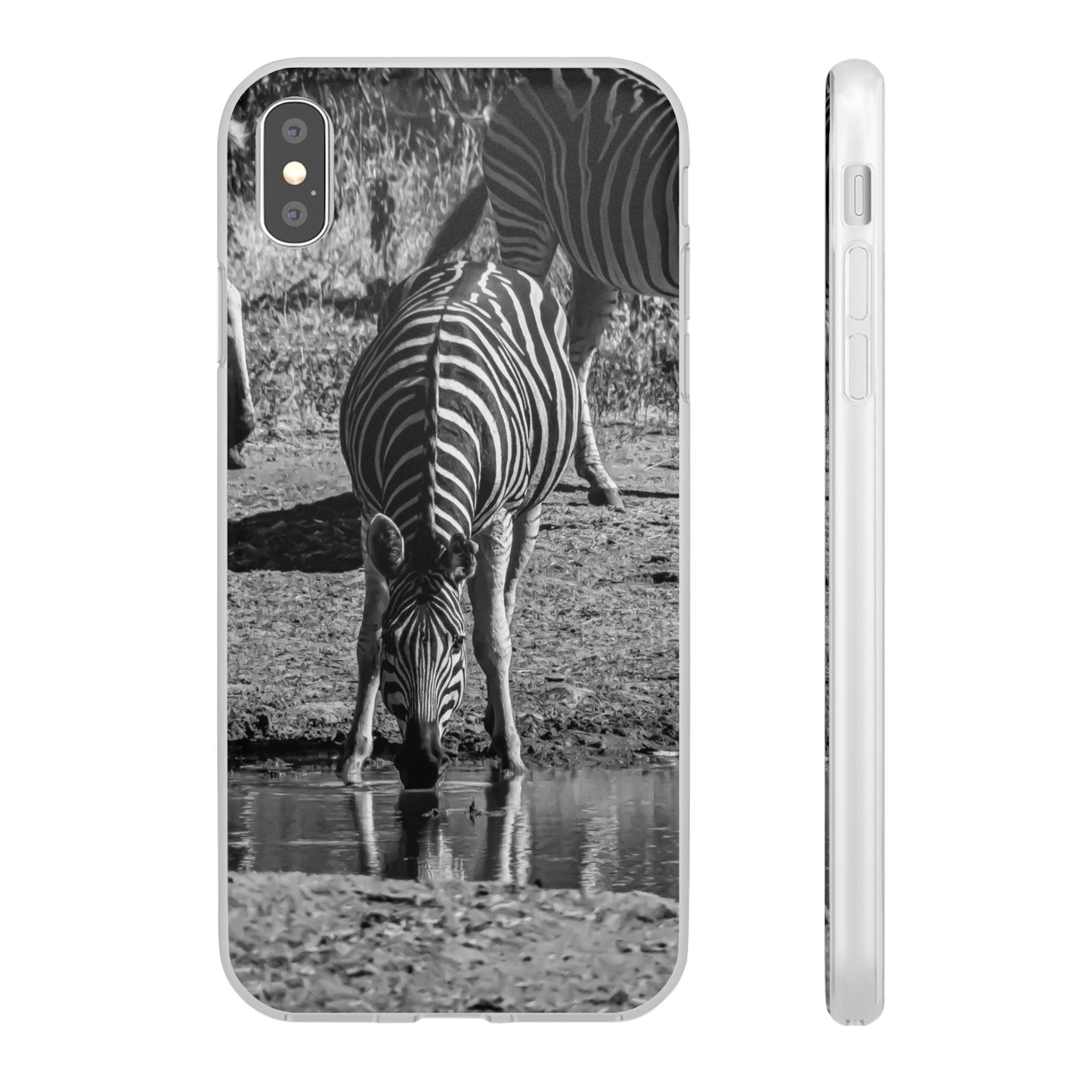 Flexible Zebra Phone Case B&W iPhone XS MAX