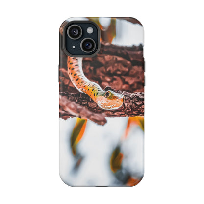 Magsafe® Compatible Tough Cases - Spotted Bush Snake iPhone 15 Plus Matte