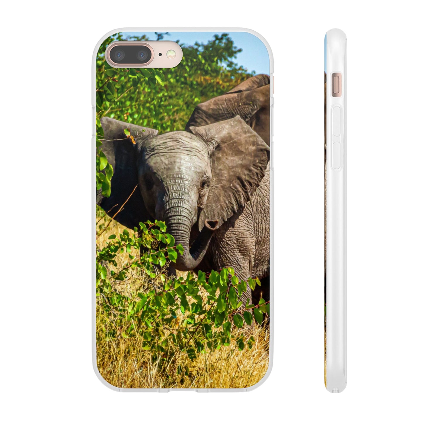 Flexible Young Elephant Cases iPhone 8 Plus with gift packaging