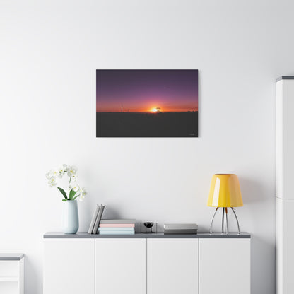 Matte Canvas, Stretched, 1.25" - Purple Sunset