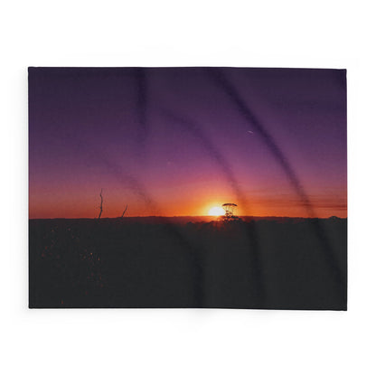 Arctic Fleece Blanket - Purple Sunset