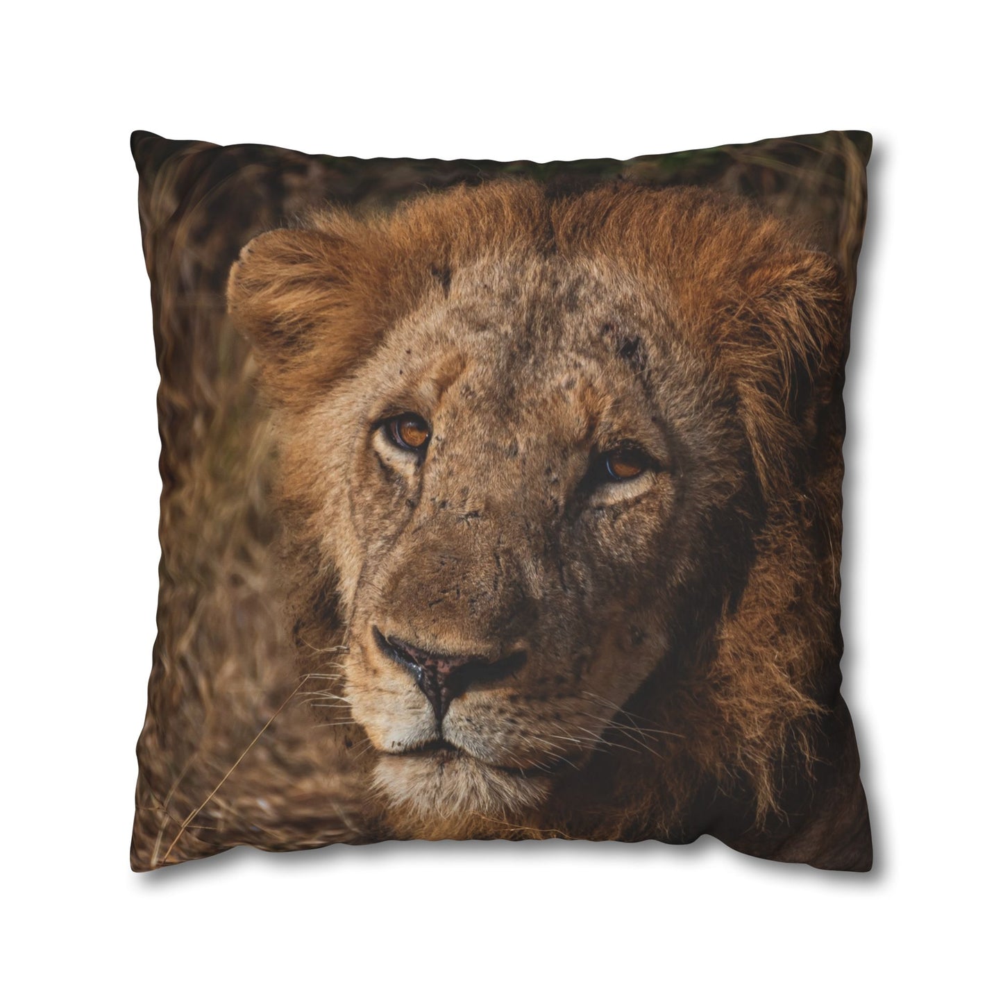 Poly Canvas Pillowcase - Old Lion