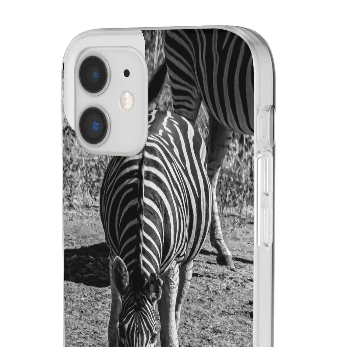 Flexible Zebra Phone Case B&W