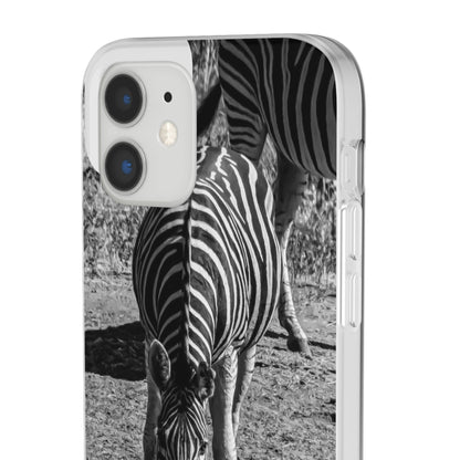 Flexible Zebra Phone Case B&W