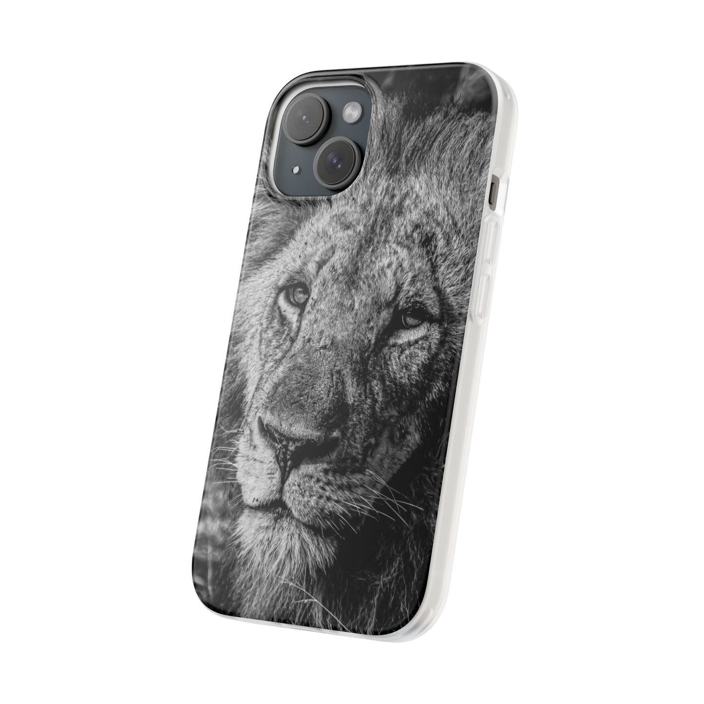 Flexible Lion Phone Cases B&W