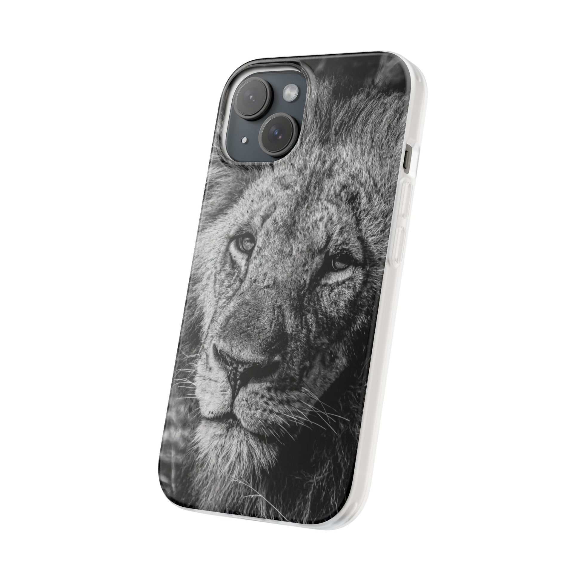Flexible Lion Phone Cases B&W