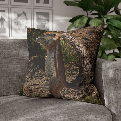 Poly Canvas Pillowcase - Ground Squirrel