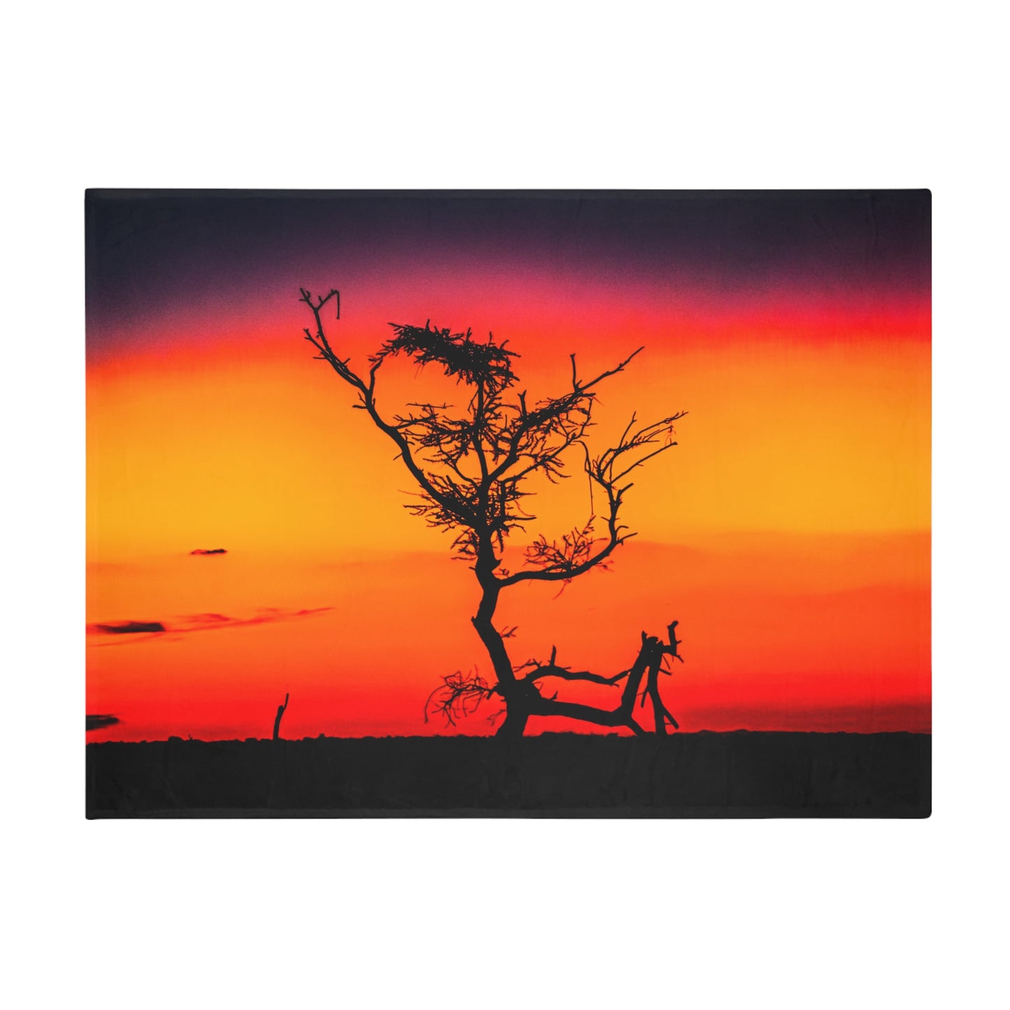 Kalahari Sunset Fleece Blanket 60" × 80"