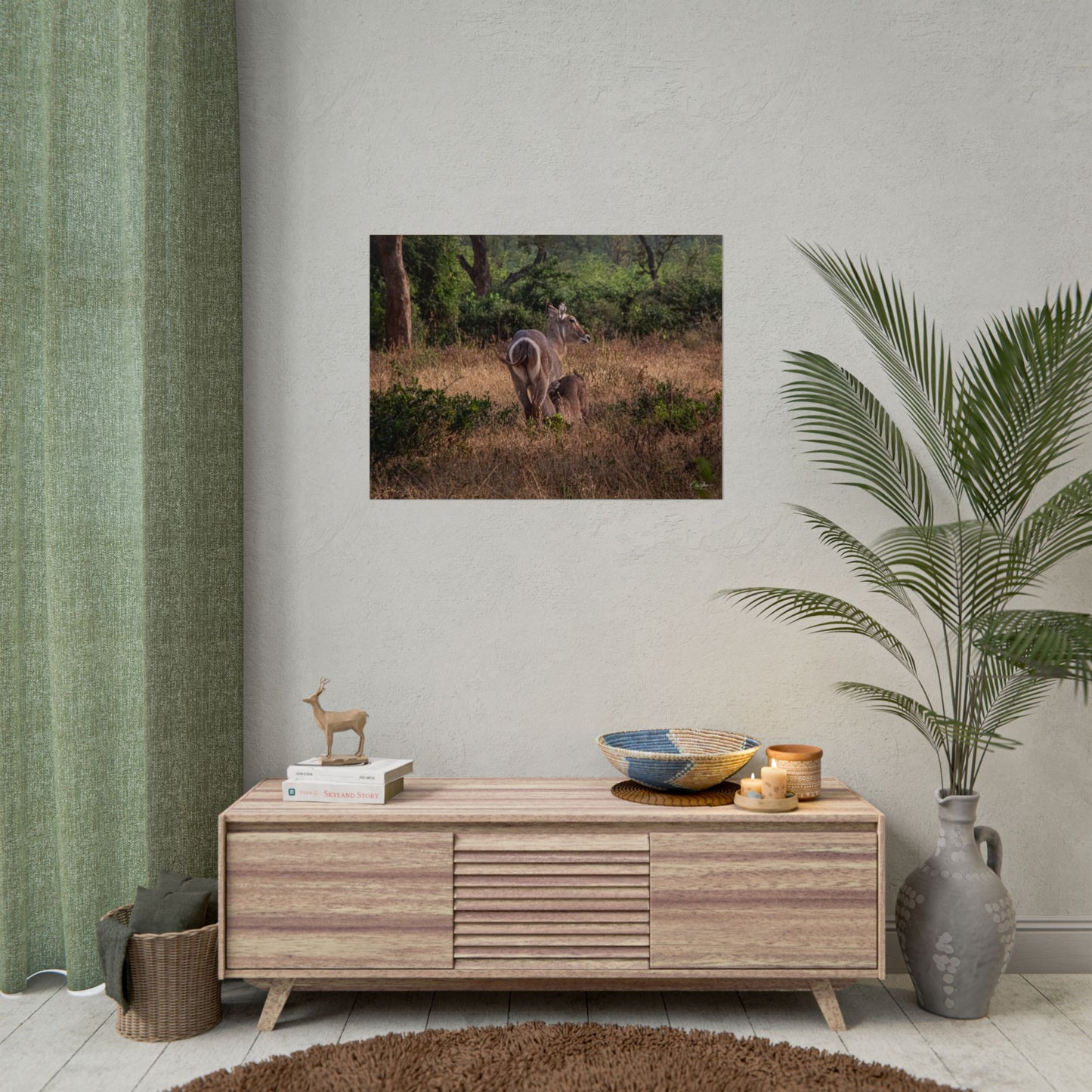 Rolled Posters - Waterbuck and Baby