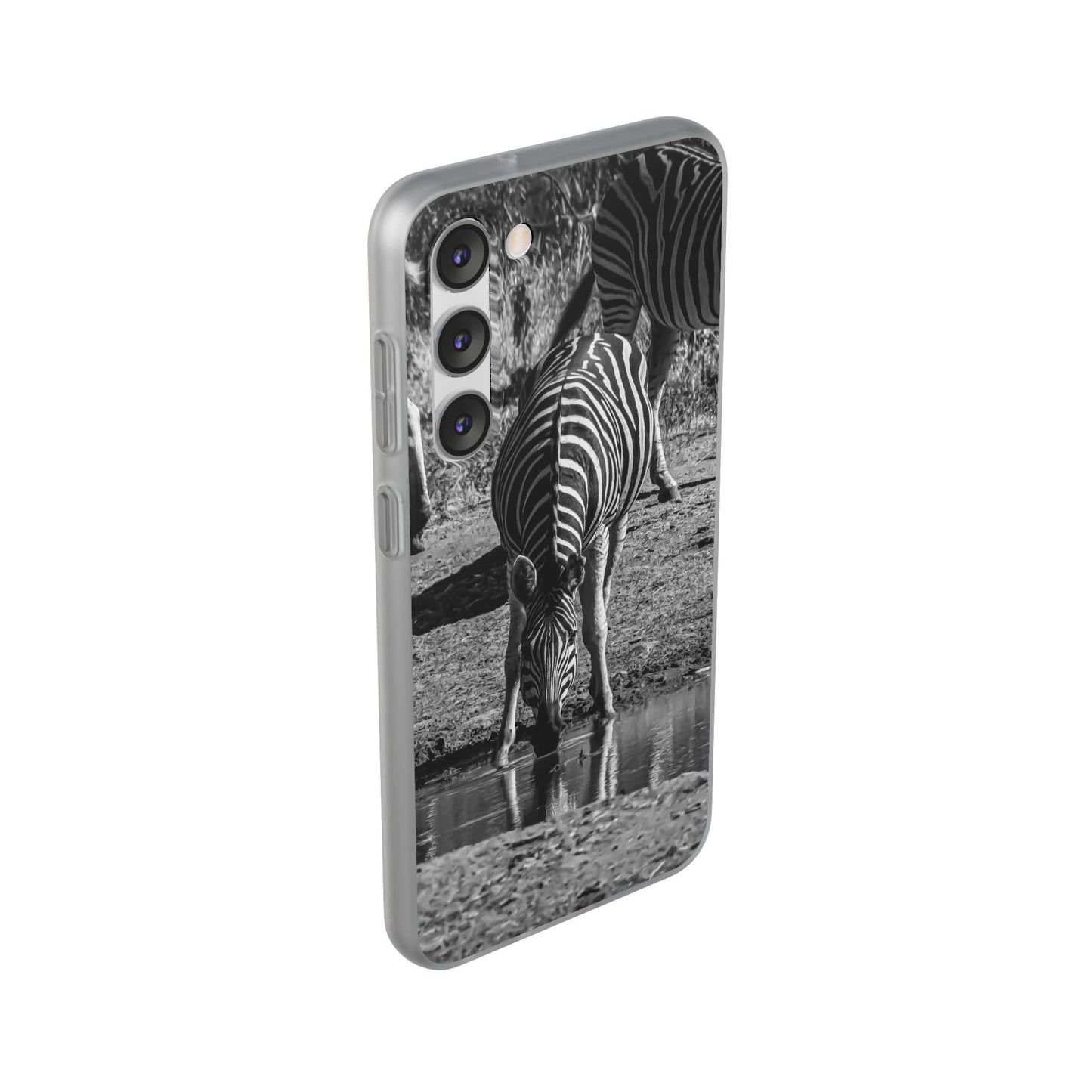 Flexible Zebra Phone Case B&W