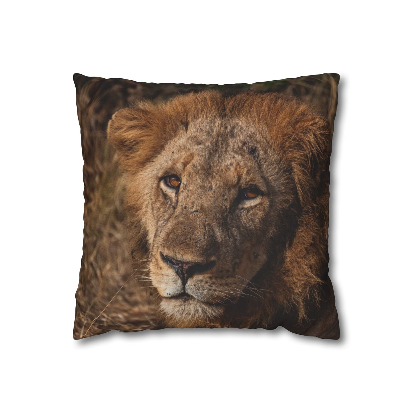 Poly Canvas Pillowcase - Old Lion