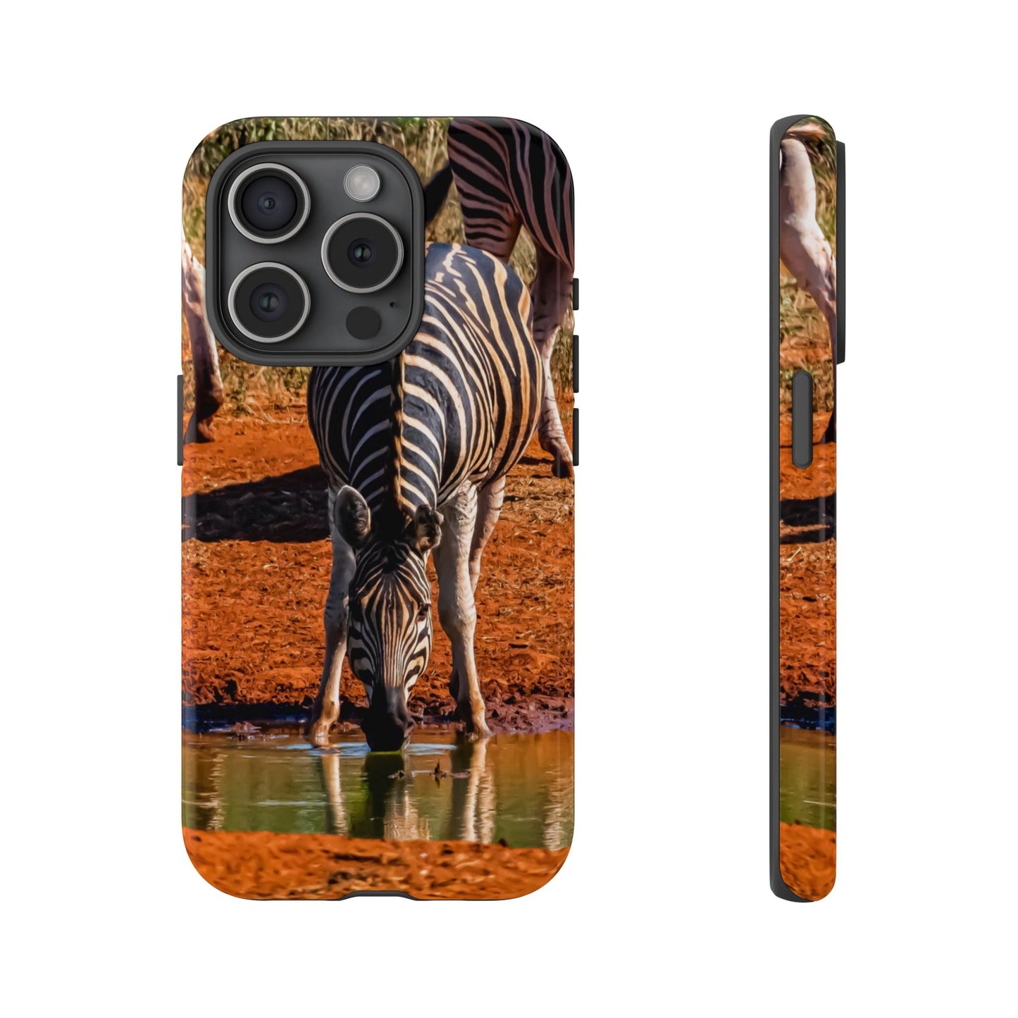 Zebra Phone Case iPhone 15 Pro Glossy