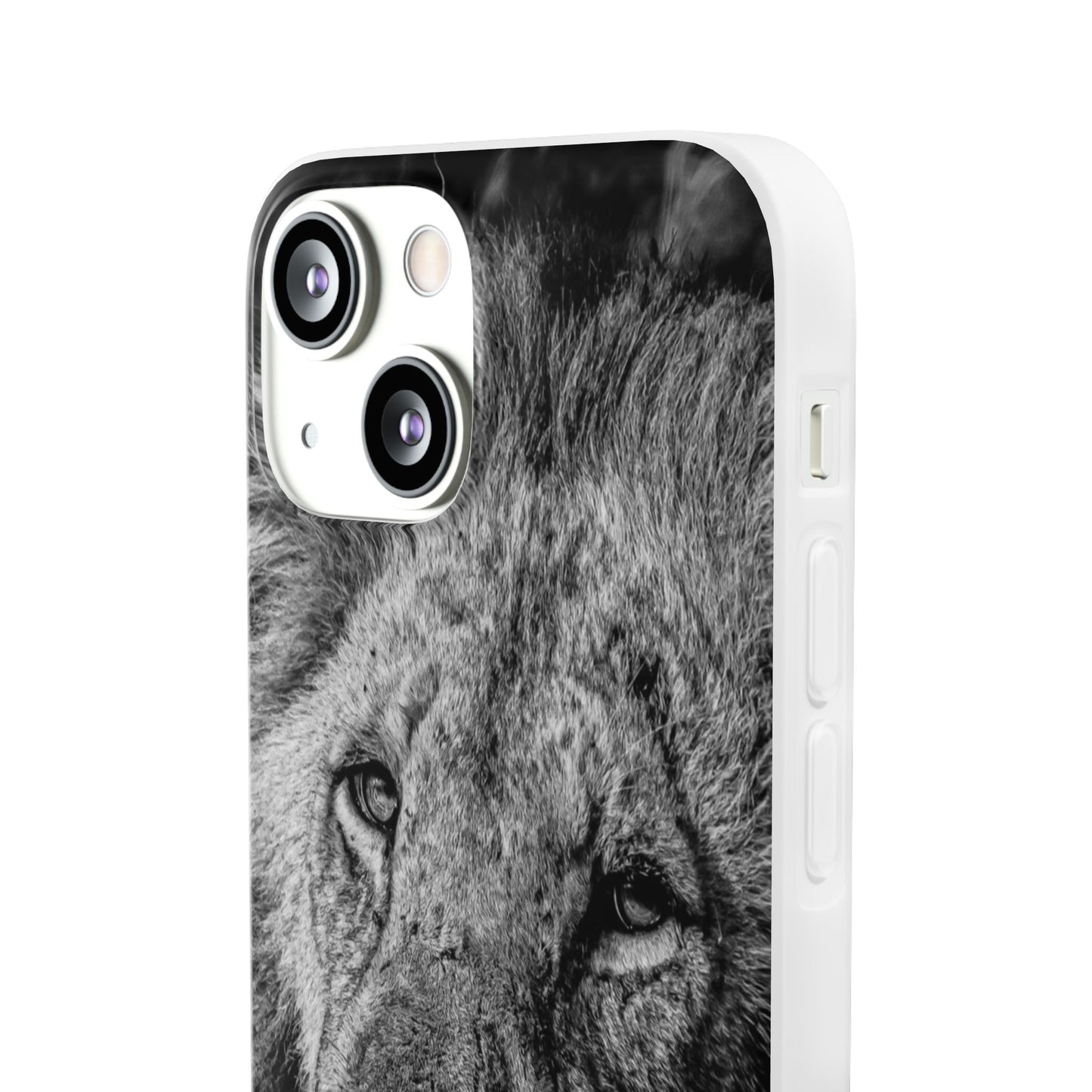 Flexible Lion Phone Cases B&W