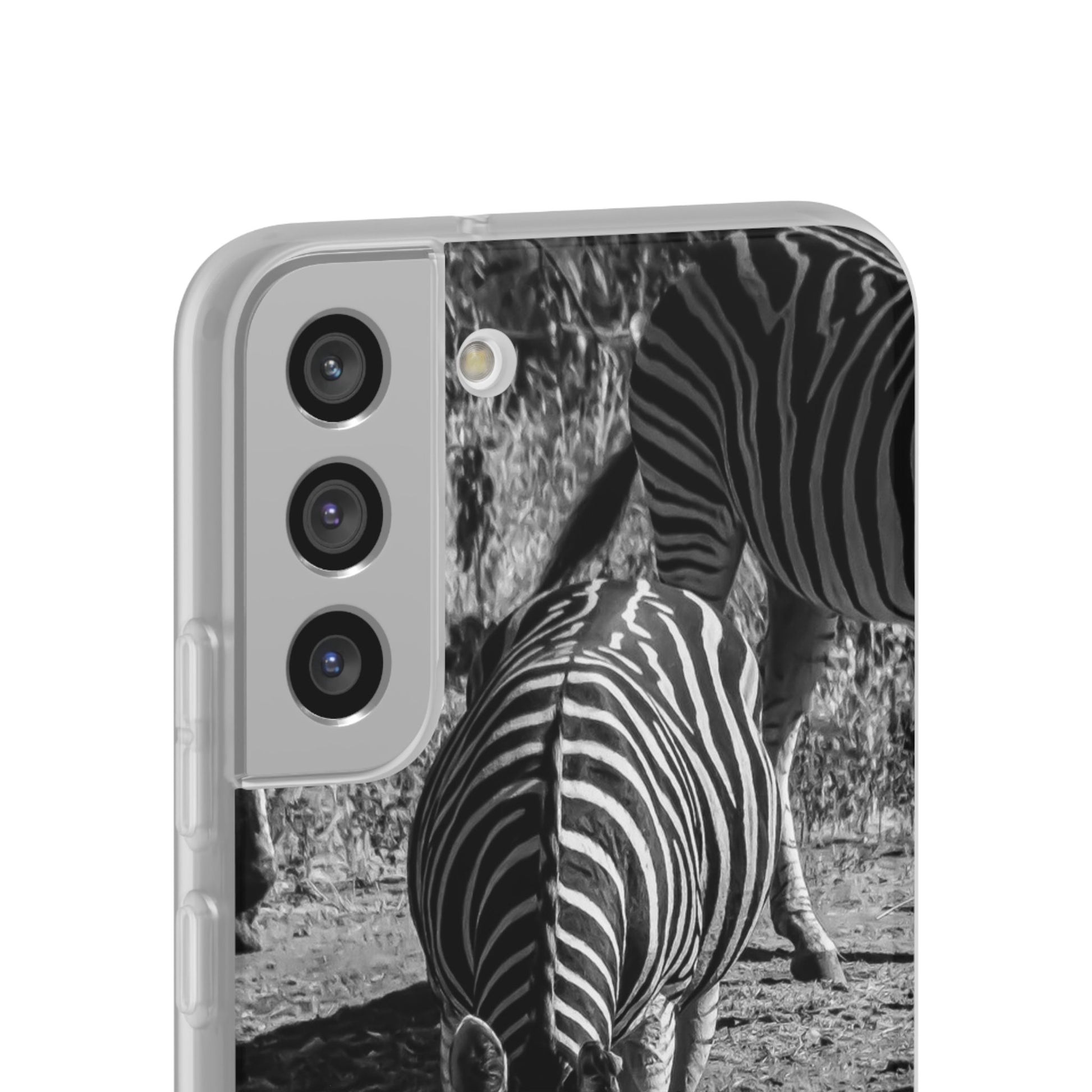 Flexible Zebra Phone Case B&W