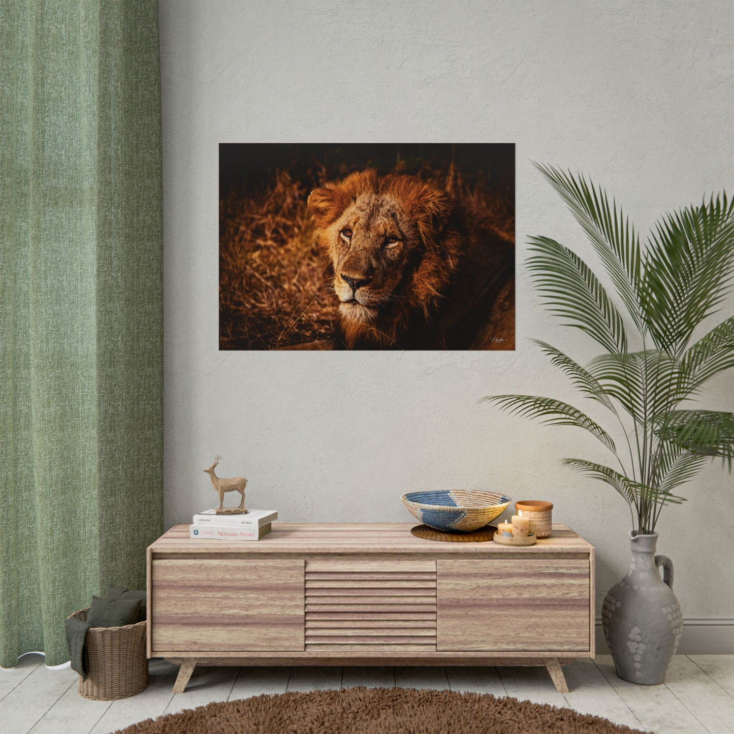 Rolled Posters - Old Lion 40" x 28" (Horizontal) Semi Glossy