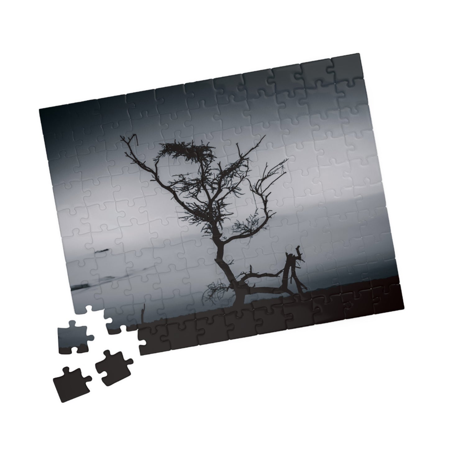 Kalahari Sunset Jigsaw Puzzle B&W