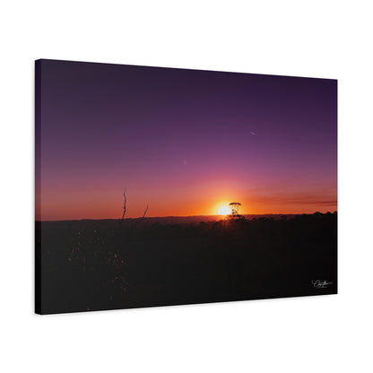 Matte Canvas, Stretched, 1.25" - Purple Sunset