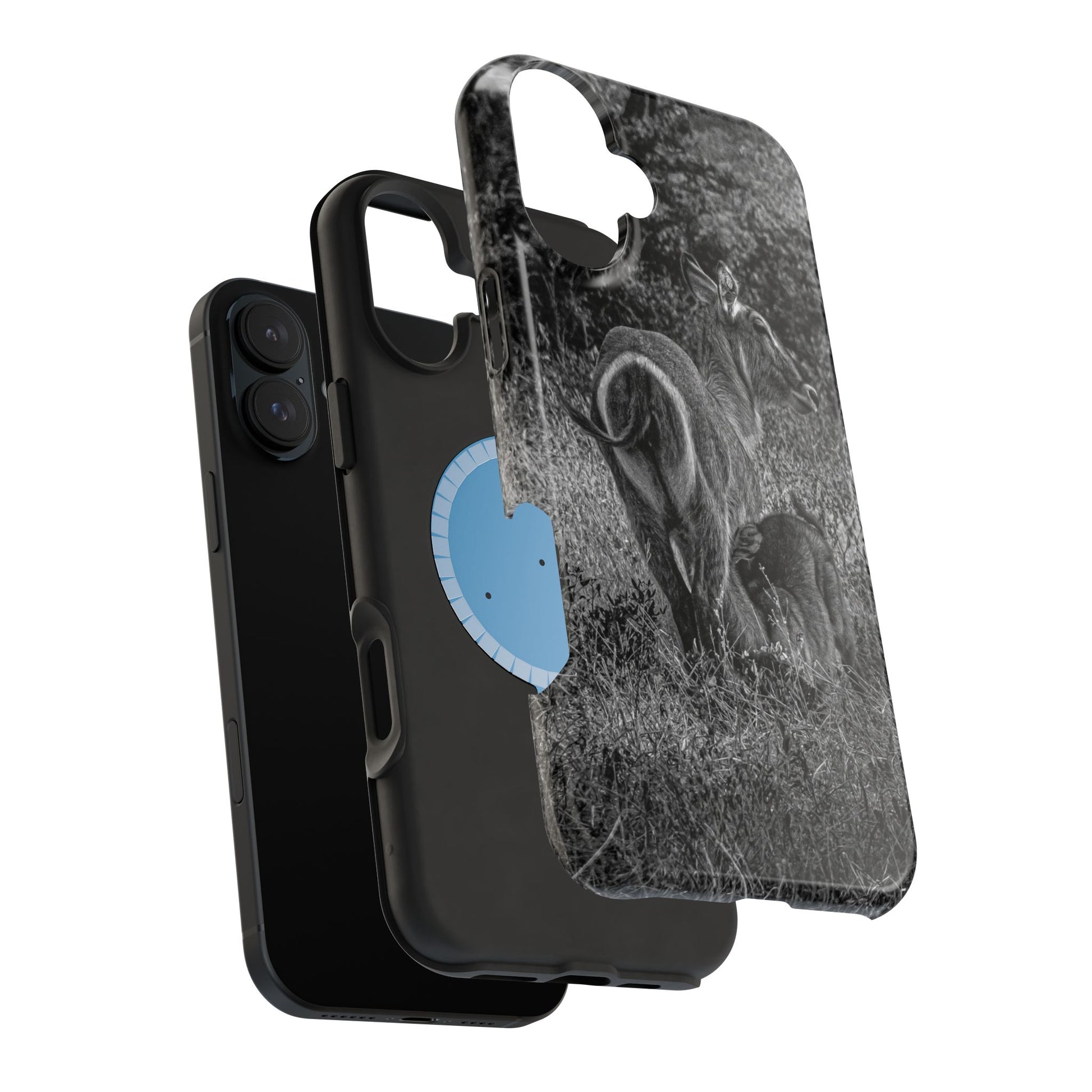 Waterbuck Baby Animal Phone Case - Magsafe B&W