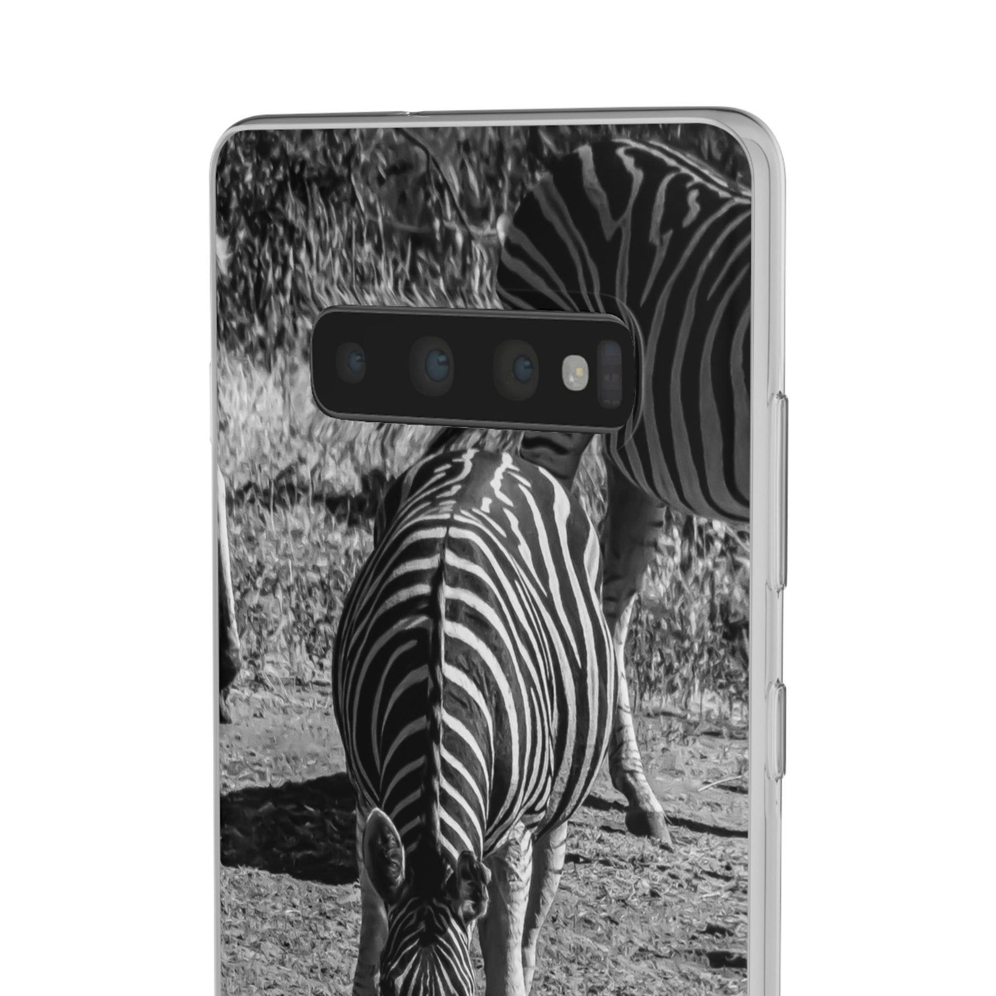 Flexible Zebra Phone Case B&W