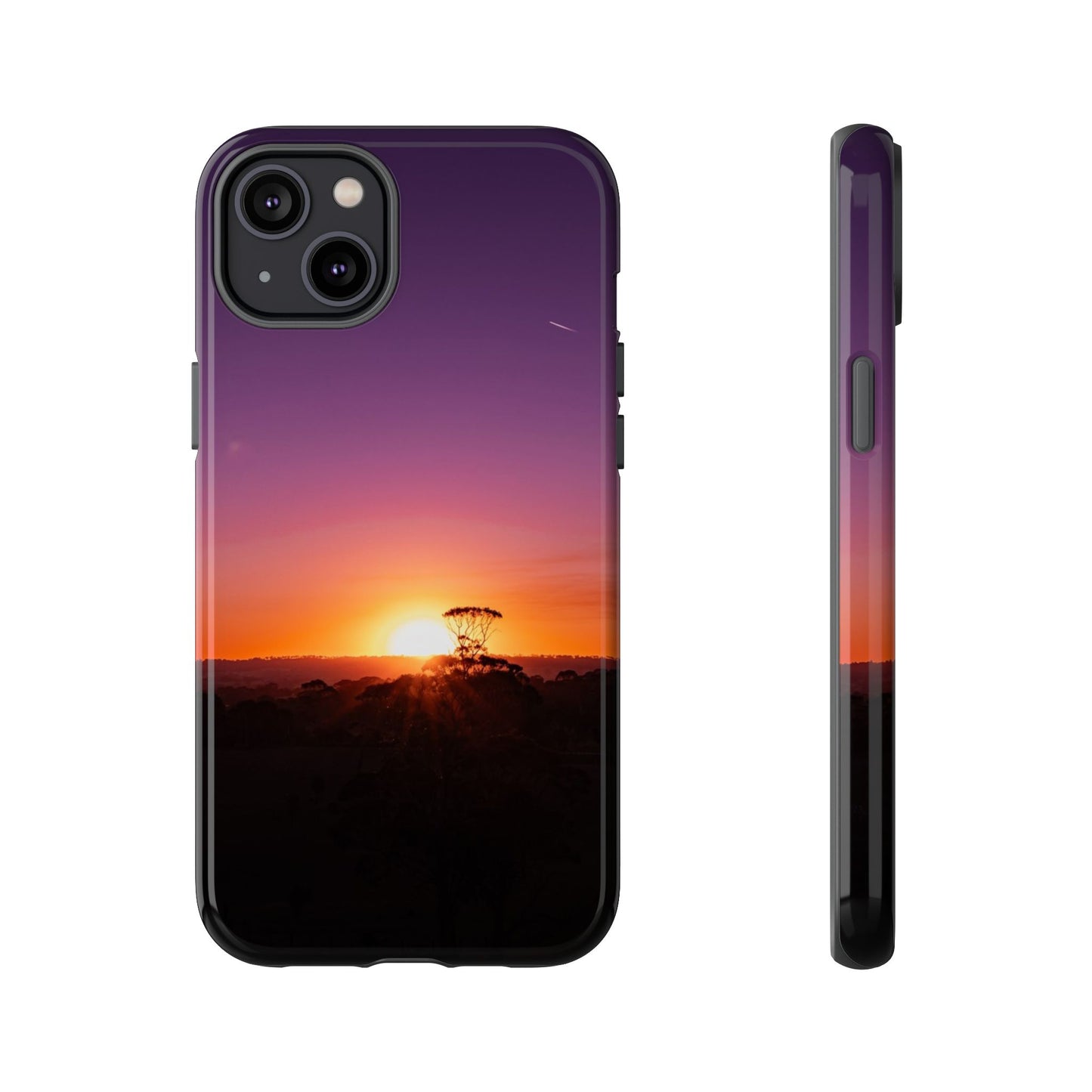 Tough Case - Purple Sunset iPhone 14 Plus Glossy