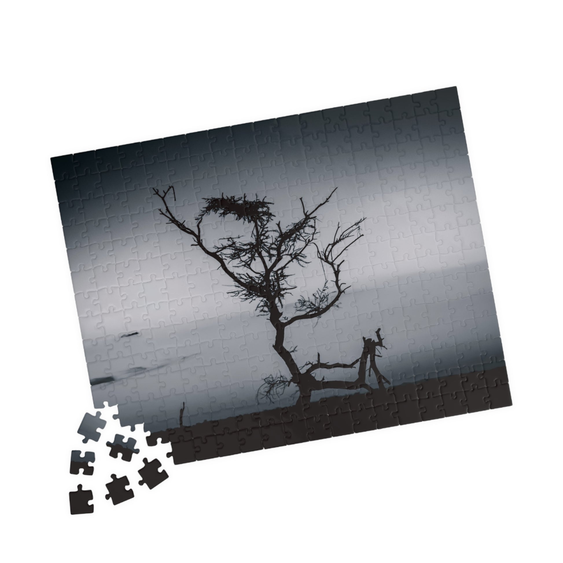 Kalahari Sunset Jigsaw Puzzle B&W