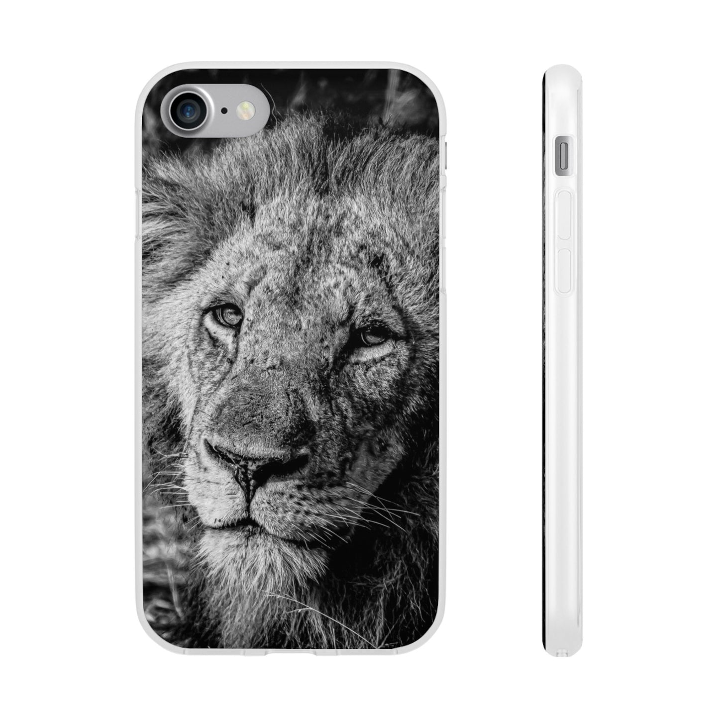 Flexible Lion Phone Cases B&W iPhone 7