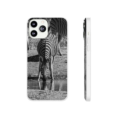 Flexible Zebra Phone Case B&W iPhone 13 Pro Max