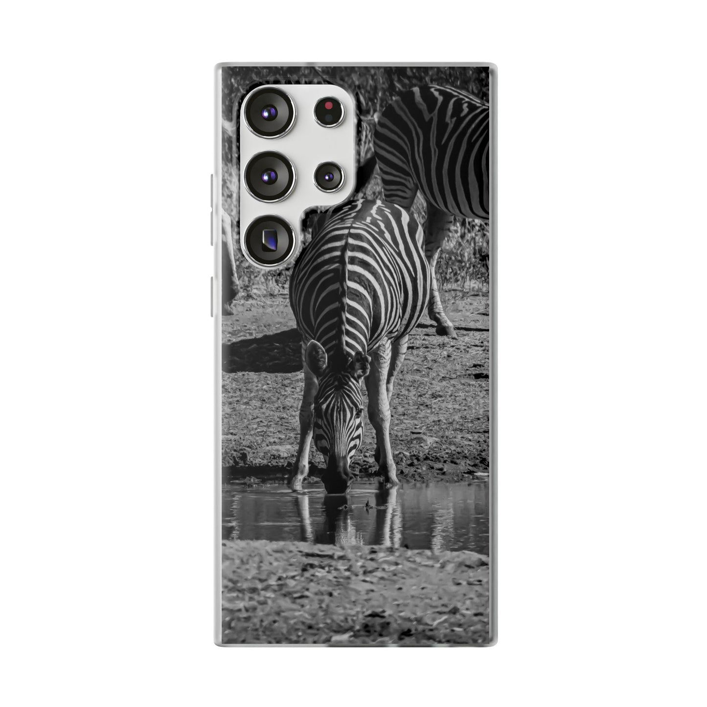 Flexible Zebra Phone Case B&W