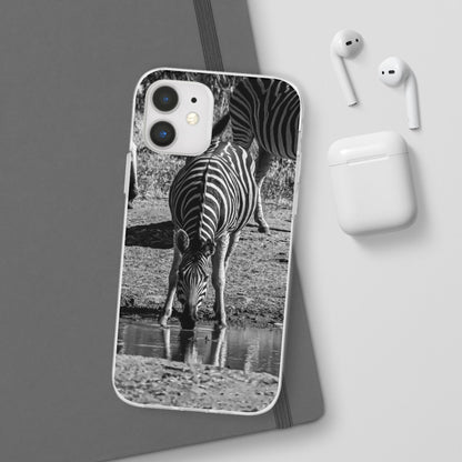 Flexible Zebra Phone Case B&W