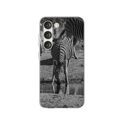 Flexible Zebra Phone Case B&W Samsung Galaxy S23