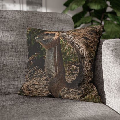 Poly Canvas Pillowcase - Ground Squirrel