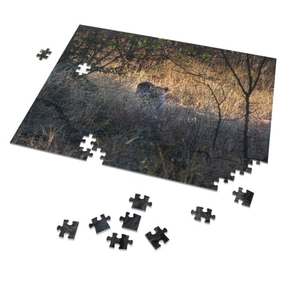 Leopard Cub Photo Jigsaw Puzzle with Tin