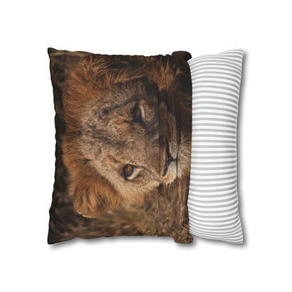 Poly Canvas Pillowcase - Old Lion