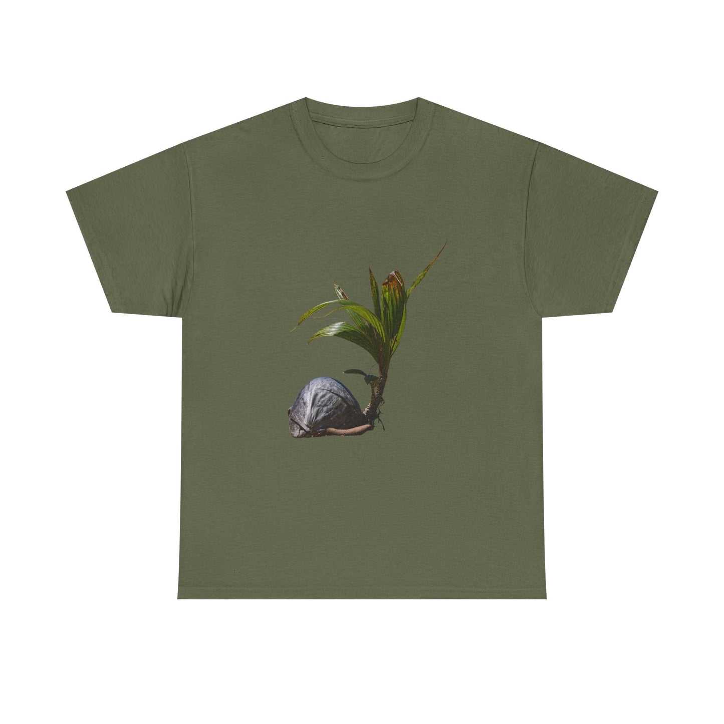 New Life Coconut Tee Military Green