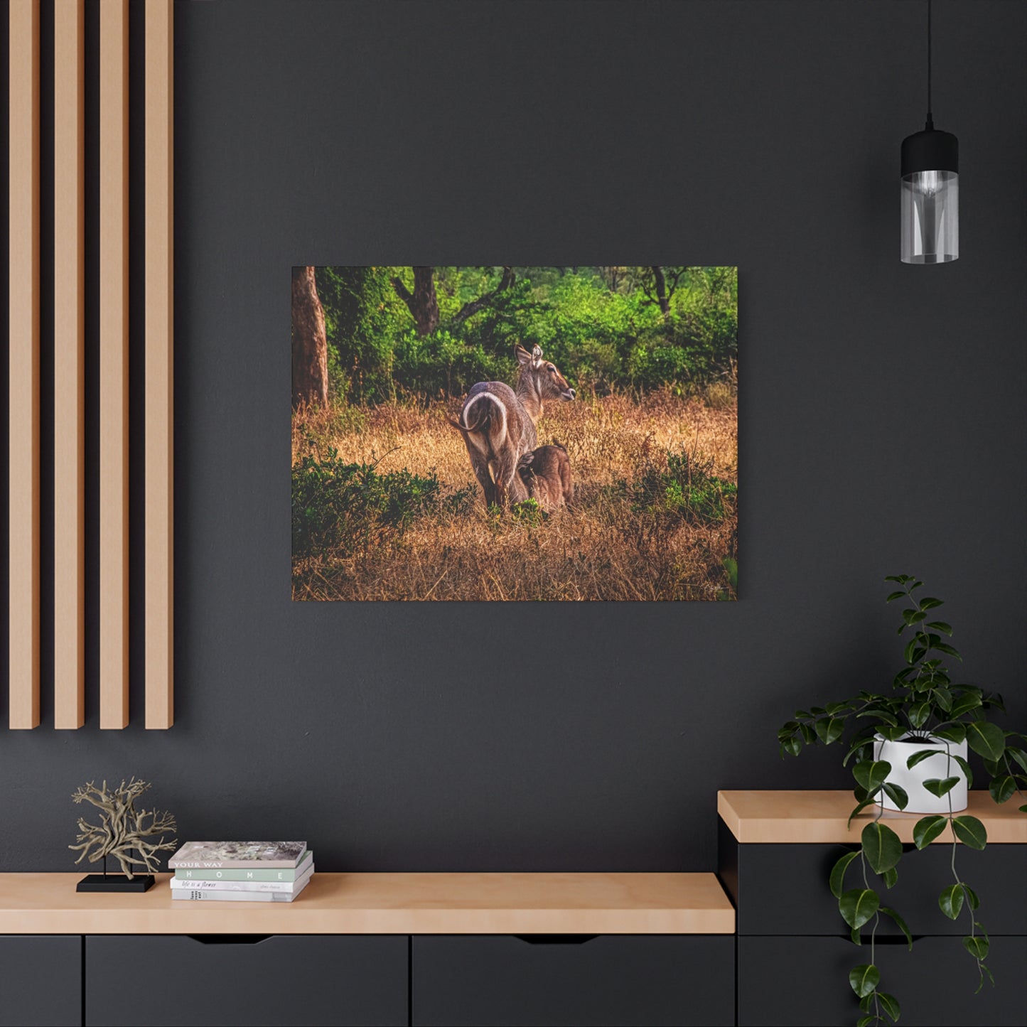 Waterbuck Nature Prints Matte Canvas