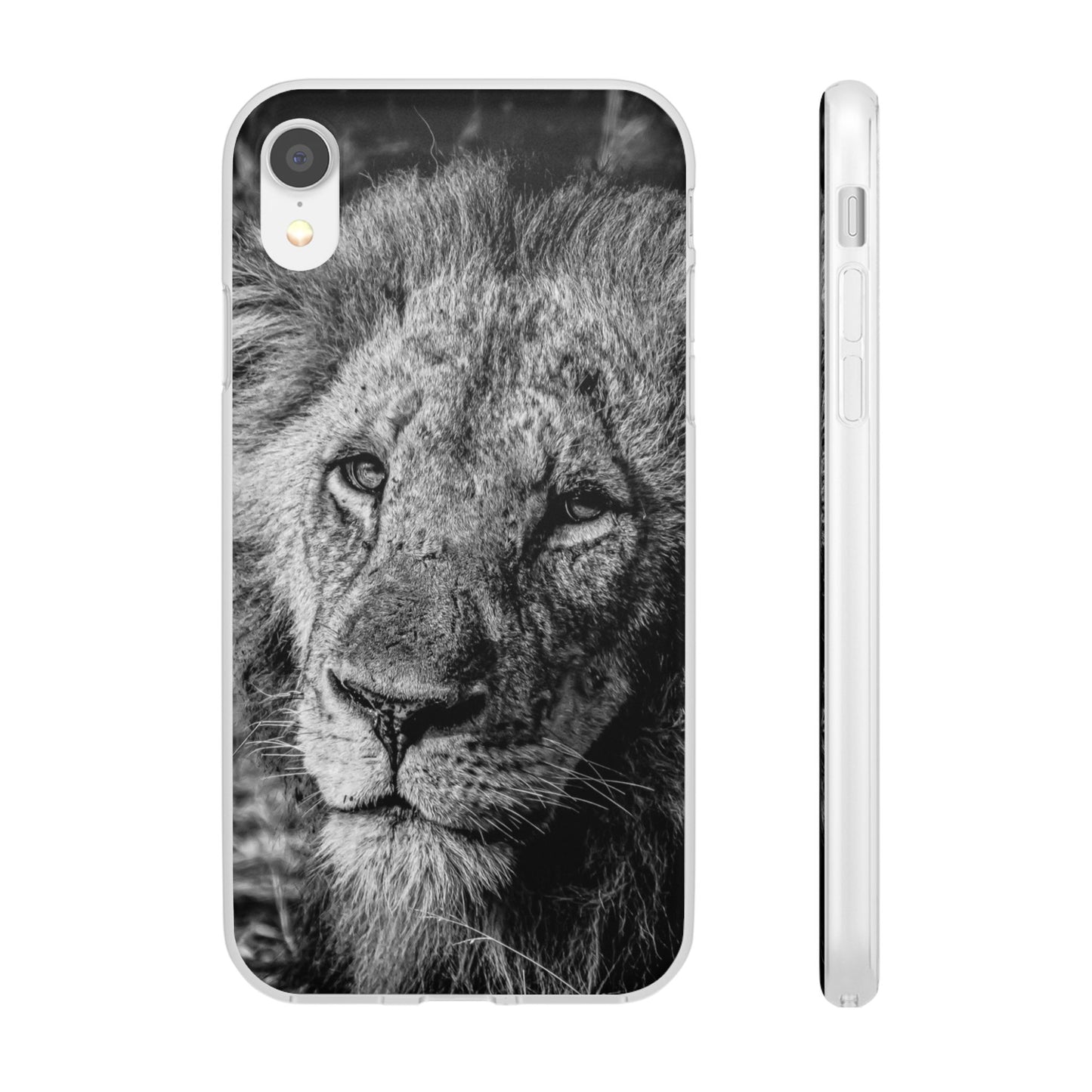 Flexible Lion Phone Cases B&W iPhone XR with gift packaging