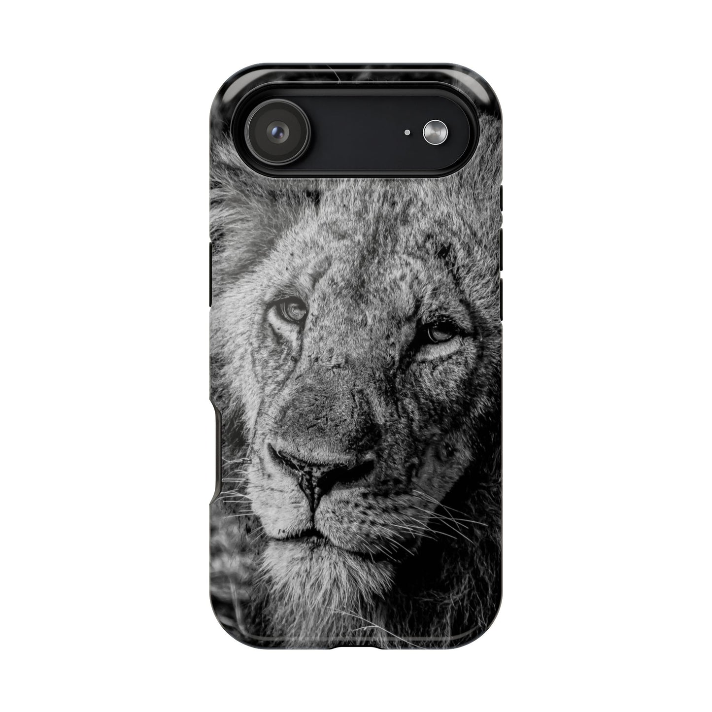 Magsafe® Compatible Tough Cases - Old Lion B&W iPhone 17 Air Glossy