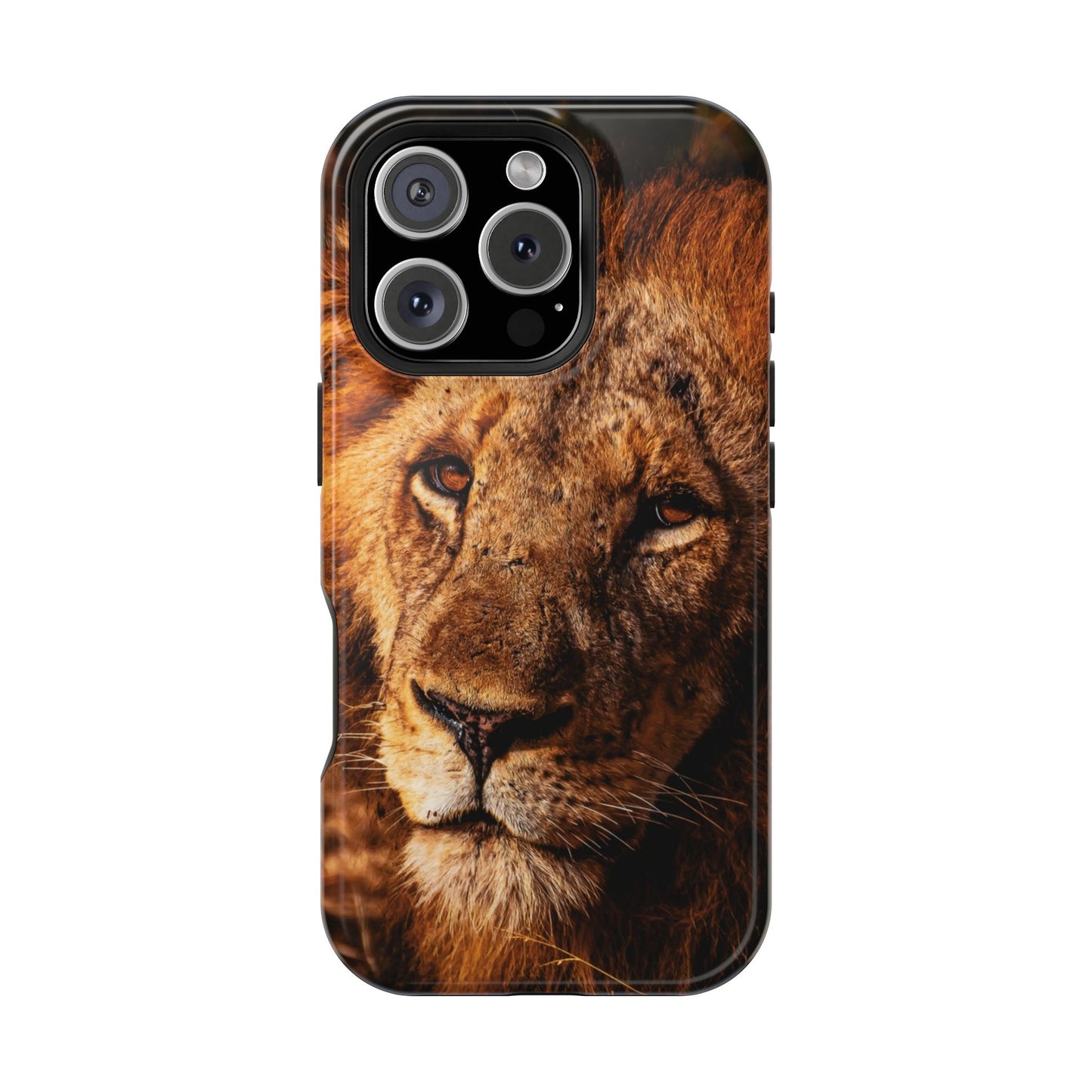 Magsafe® Compatible Tough Cases - Old Lion iPhone 16 Pro Glossy