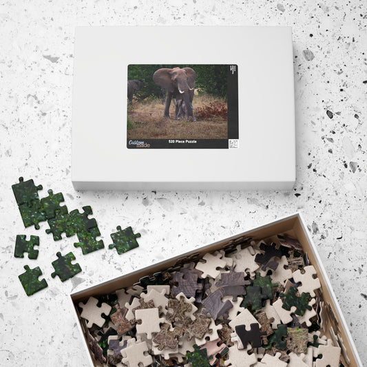 Puzzle (110, 252, 520, 1014-piece) - Elephant and Baby