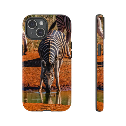 Zebra Phone Case iPhone 15 Glossy