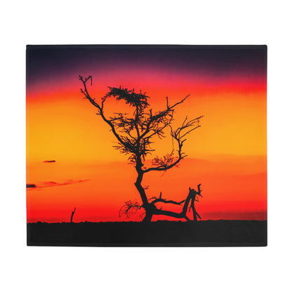 Kalahari Sunset Fleece Blanket 50" × 60"