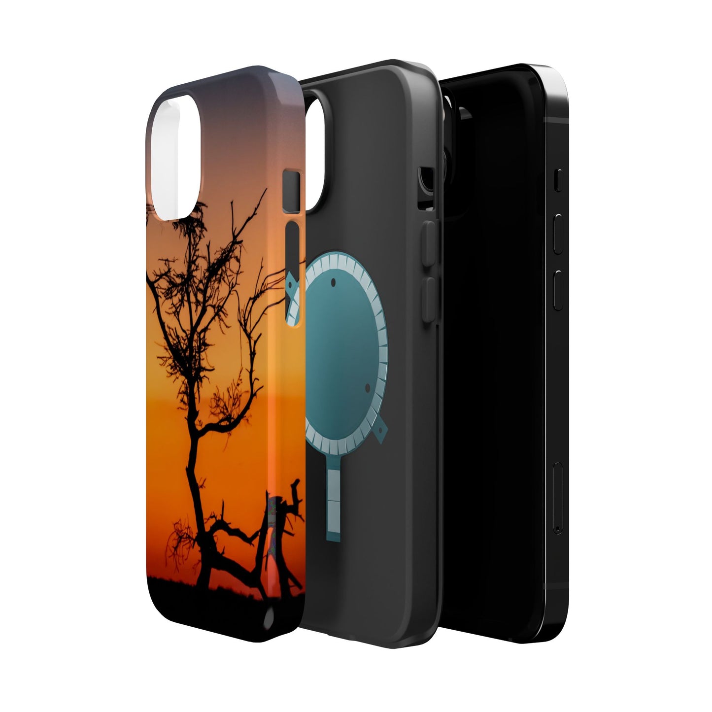 Magsafe® Compatible Tough Cases - Sunset Over The Kalahari iPhone 14 Glossy