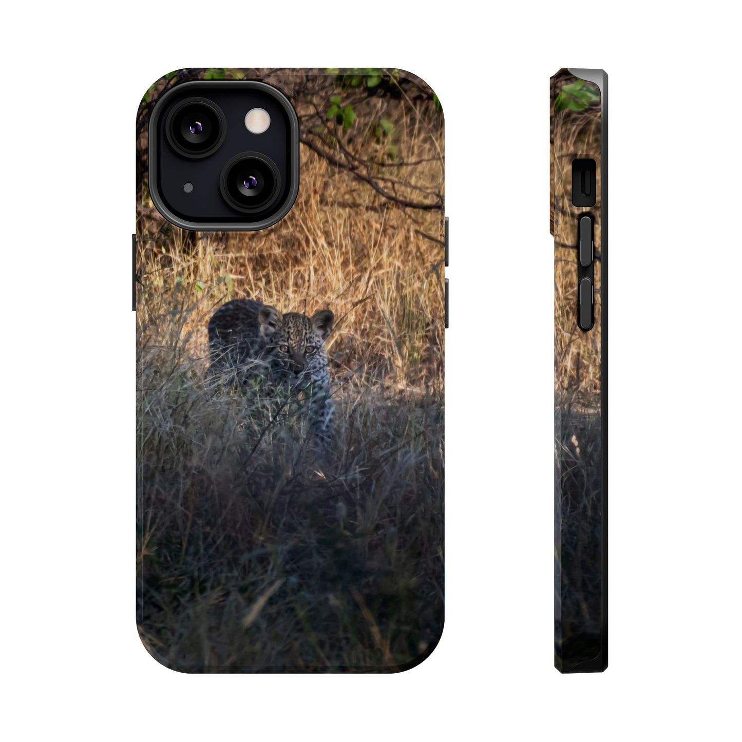 Magsafe® Compatible Tough Cases - Leopard Cub iPhone 13 Mini Glossy