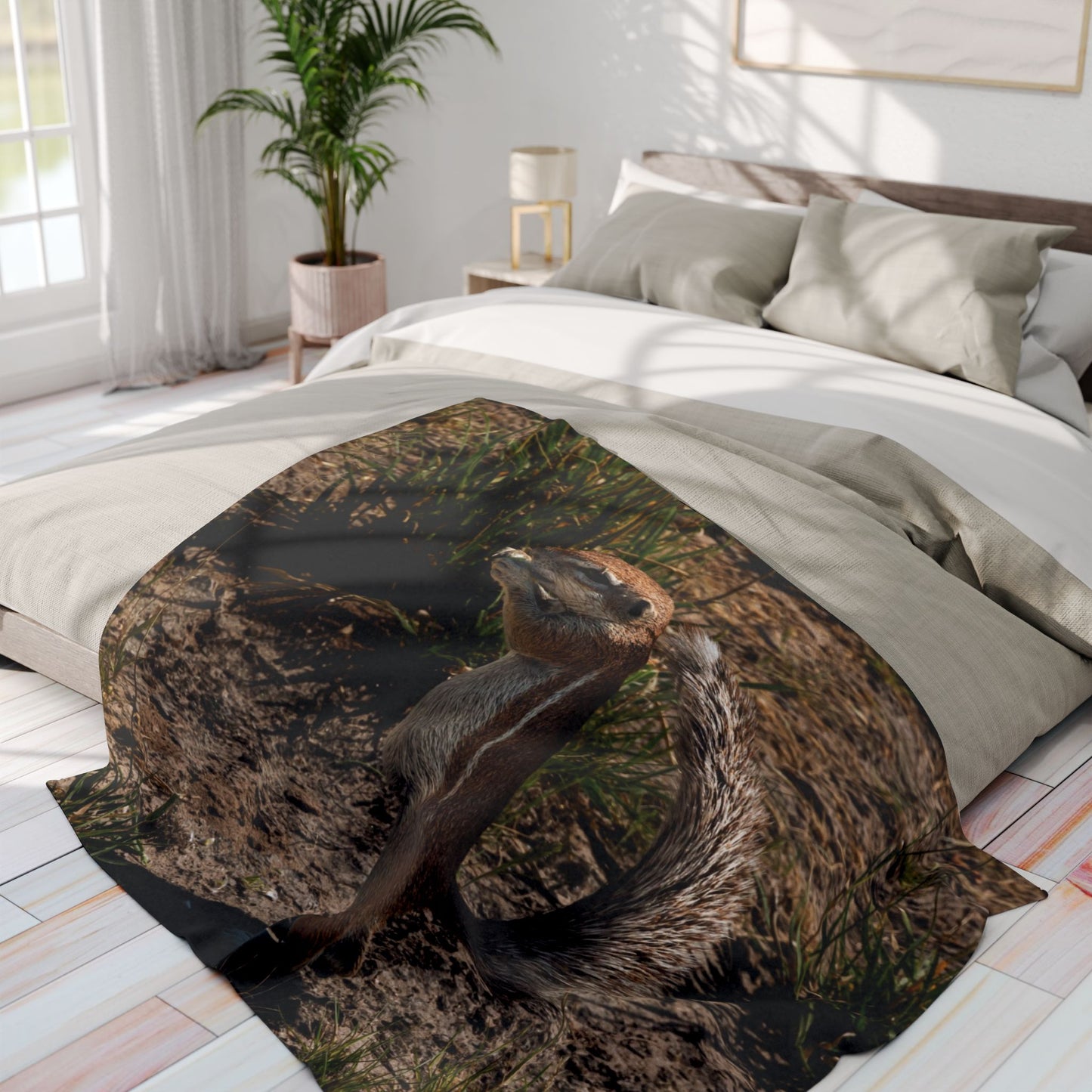 Arctic Fleece Blanket - Ground Squirrel