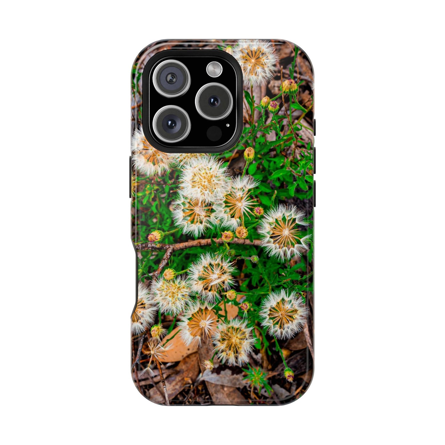 Magnetic Wildflower Phone Case Australia iPhone 16 Pro Glossy